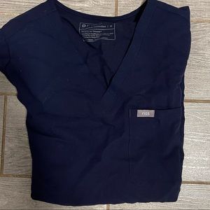 Figs Catarina top navy blue size medium